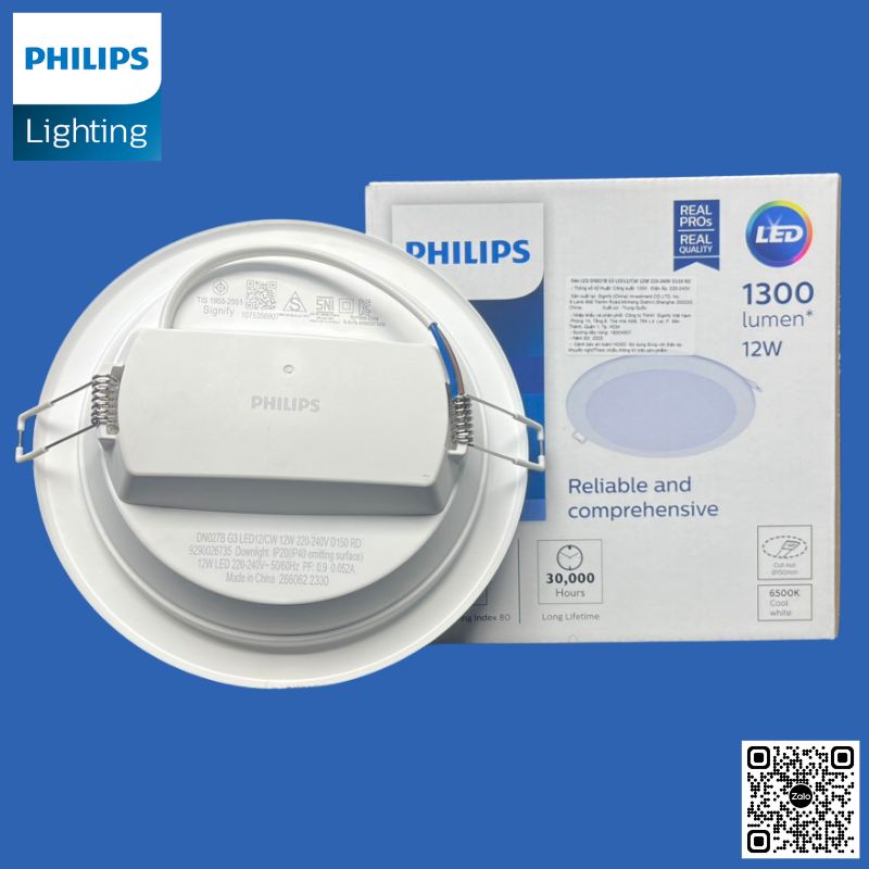 DN027B G3 – Đèn LED âm trần cao cấp nhất Philips với thiết kế tròn & vuông, công suất đa dạng